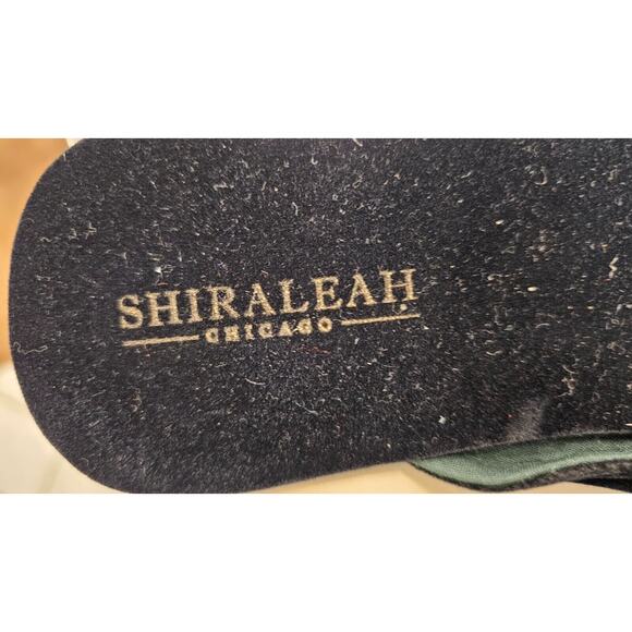 NWOB Dark Green Velvet Shiraleah Chicago Sz Large/X-Large Slippers with tassle - Picture 3 of 4